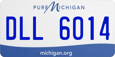 MI license plate DLL6014