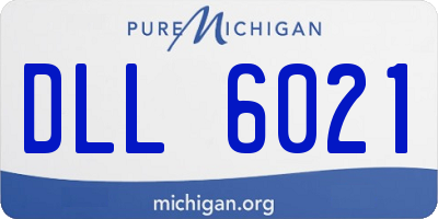 MI license plate DLL6021