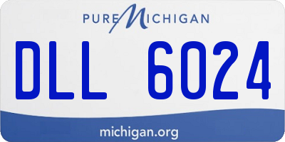 MI license plate DLL6024
