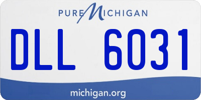 MI license plate DLL6031