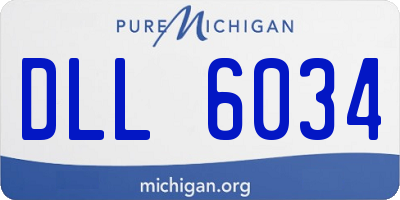 MI license plate DLL6034