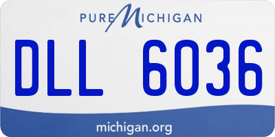 MI license plate DLL6036