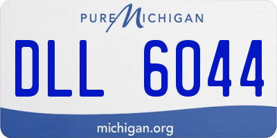 MI license plate DLL6044