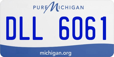 MI license plate DLL6061