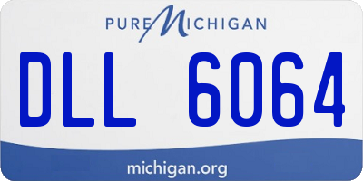 MI license plate DLL6064