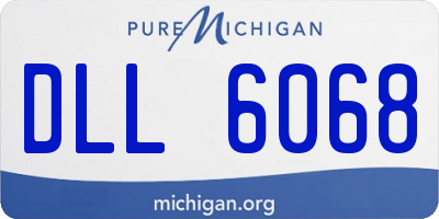 MI license plate DLL6068