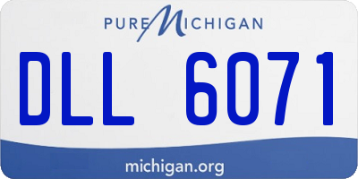 MI license plate DLL6071