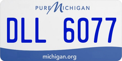 MI license plate DLL6077