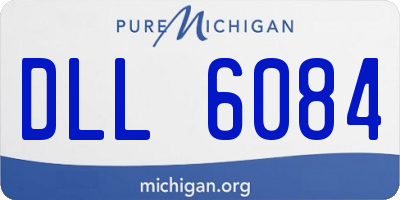 MI license plate DLL6084