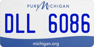 MI license plate DLL6086