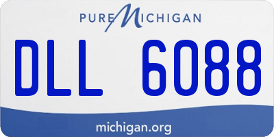 MI license plate DLL6088