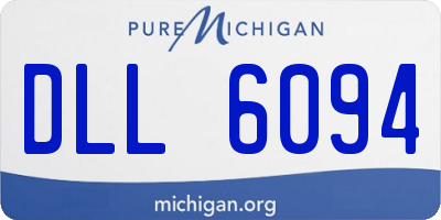 MI license plate DLL6094