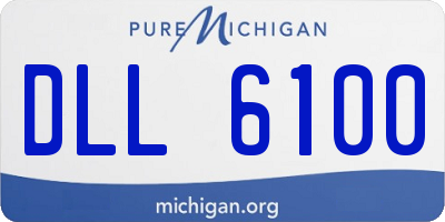 MI license plate DLL6100