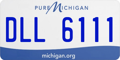 MI license plate DLL6111