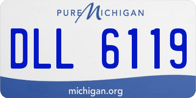 MI license plate DLL6119