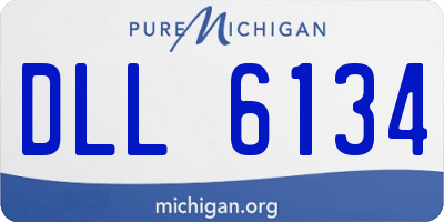 MI license plate DLL6134