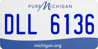 MI license plate DLL6136