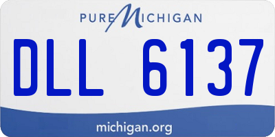 MI license plate DLL6137