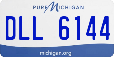 MI license plate DLL6144