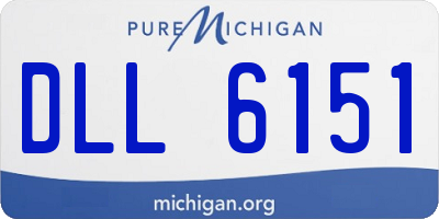 MI license plate DLL6151