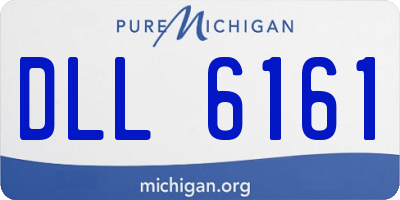 MI license plate DLL6161