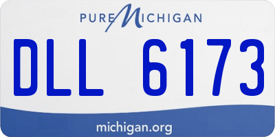 MI license plate DLL6173