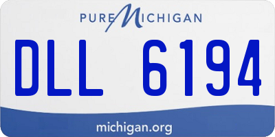 MI license plate DLL6194