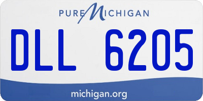 MI license plate DLL6205