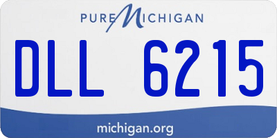 MI license plate DLL6215