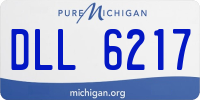 MI license plate DLL6217