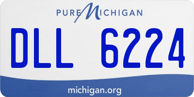 MI license plate DLL6224