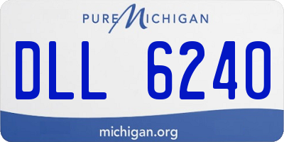 MI license plate DLL6240