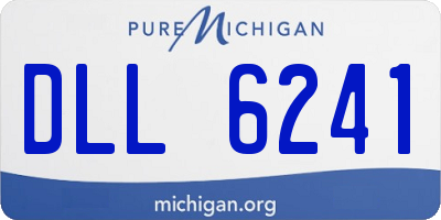 MI license plate DLL6241