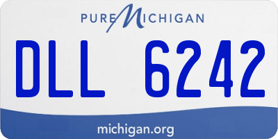 MI license plate DLL6242