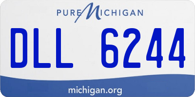 MI license plate DLL6244
