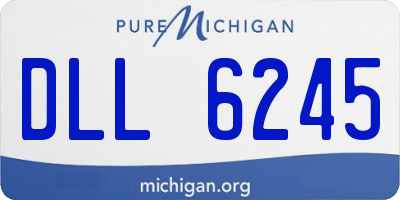 MI license plate DLL6245