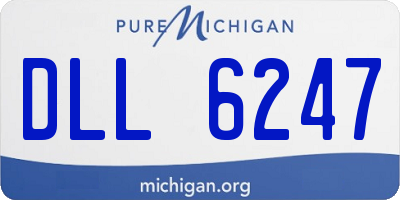 MI license plate DLL6247