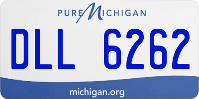 MI license plate DLL6262