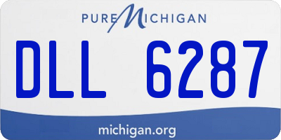 MI license plate DLL6287