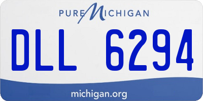 MI license plate DLL6294