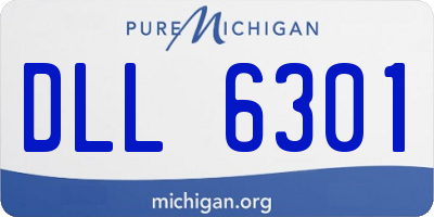 MI license plate DLL6301