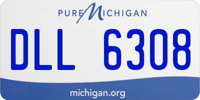 MI license plate DLL6308