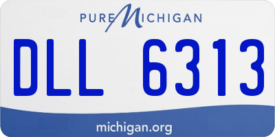 MI license plate DLL6313