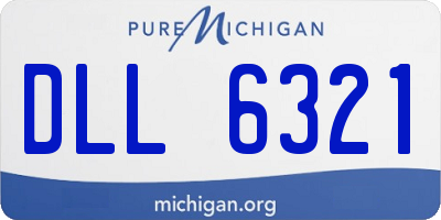 MI license plate DLL6321