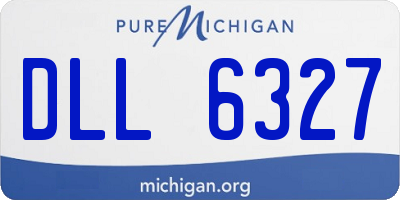 MI license plate DLL6327