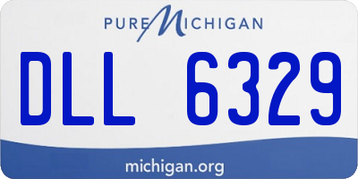 MI license plate DLL6329