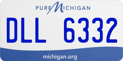 MI license plate DLL6332