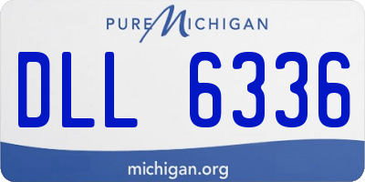 MI license plate DLL6336