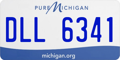MI license plate DLL6341