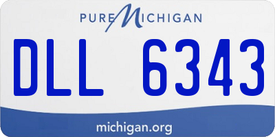 MI license plate DLL6343